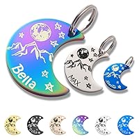 Dogs Cats ID Tags Personalized Lovely Symbols Pets Collar Name Accessories Simple Custom Engraved Products