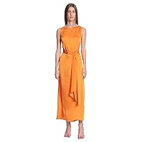 Donna Morgan Women's Sleek Sophisticated Sleeveless Maxi with Multi-wear Tie Event Party Occasion Guest of