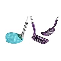 Chipper Club Purple Pitching Wedge 36 Degree & Women Strawberry Sand Wedge Blue 52 Degree,Bundle of 2