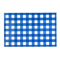 Decorative Paper Placemats Disposable Table Mats Blue and White Kitchen Décor, Summer Party Beach Party Fourth of July BBQ Check Plaid Gingham Pk 25