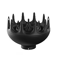 Xtava Black Orchid Hair Diffuser for Curly Hair, Blow Dryer Attachment, Frizz Control, Hair Care
