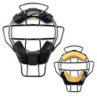 18oz. Lightweight Baseball/Softball Adult Umpire Face Mask with Bio-Fresh Treatment, Black