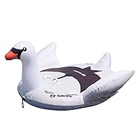 SOLSTICE Towable Inflatable Raft Series for Tubing and Floating, 1 to 3 Person Capacities, for Boat Lake Ocean Pool, Strong Fabric Covered Design, Quick Connect Tow Adaptors