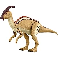 Mattel Jurassic World Toys The Lost World Hammond Collection Parasaurolophus Dinosaur Action Figure, 12in Long with 20 Movable Joints, Gift and Collectible