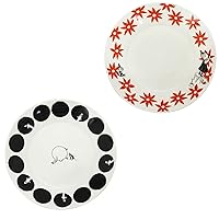 Moomin Quvio Pair Pasta Plate Set (Flower Dots)