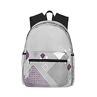 Different Colored Squares Print Backpack Casual Backpack Laptop Backpacks Travel Bag Work Computer Bag