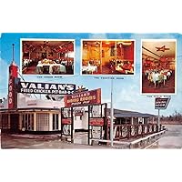 Houston Texas multi-view Valian's Restaurant vintage pc BB319