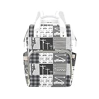 Lineman Patchwork Diaper Bags with Name Waterproof Mummy Backpack Nappy Nursing Baby Bags Gifts Tote Bag for Women