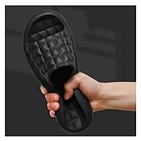 Home Bath Shoes Slippers Men's Summer Indoor Household Soft Bottom Couple Bathroom Bathing Home Sandals and Slippers EVA Comfortable Slipper (Color : A, Size : 40-41)
