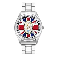 Anguilla Flag Men's Bracelet Watch Business Dress Quartz Watches Wrist Watch for Women Gift