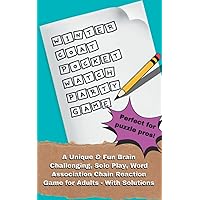 Winter Coat Pocket Watch Party Game: A Unique & Fun Brain Challenging, Solo Play, Word Association Chain Reaction Game for Adults - With Solutions