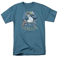 DC Comics Men's The Penguin T-Shirt Slate