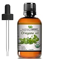 Mayan’s Secret USDA Certified Organic Oregano Essential Oil (100% Pure & Natural - UNDILUTED) Huge 1oz Bottle - Perfect for Aromatherapy, Relaxation, Skin Therapy & More
