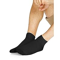 Hanes Men's Ankle Socks 36-Pack_Black_10-13