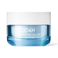 Facial Mask, Morning Glow Hydrating Overnight Face Mask with Collagen & Hyaluronic Acid, Korean Skin Care, Brightening & Glowing Skin, 3.88 Ounces