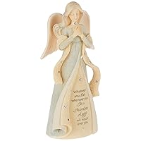 Enesco Foundations Guardian Angel Figurine, 4.72 Inch, Multicolor