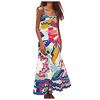 XJYIOEWT Sundresses for Women,Women Fashion Small Floral Wave Skirt High End Temperament Sexy Dress Daytime Dresses for