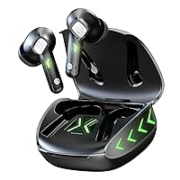 MuveAcoustics Hype True Wireless Gaming Earbuds - 30-Hr Battery Life, Comfortable Fit, Dual Mic ENC for Calls, Low Latency for Mobile & PC Gaming, Black