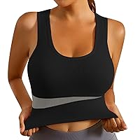 Women's Seamless Sports Bra Women's Sports Bra Big Chest Small Running Shockproof Gathering No Steel Ring Sports Bra