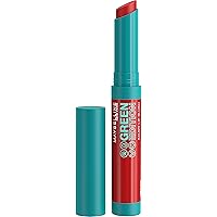 Maybelline Green Edition Balmy Lip Blush, Formulated With Mango Oil, Bonfire, Blue Red, 1 Count