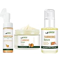 Turemric Cream Serum and Saffron Face Wash