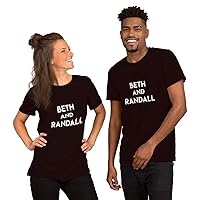 Beth and Randall This is Us Fan Tee Shirt Short-Sleeve Unisex