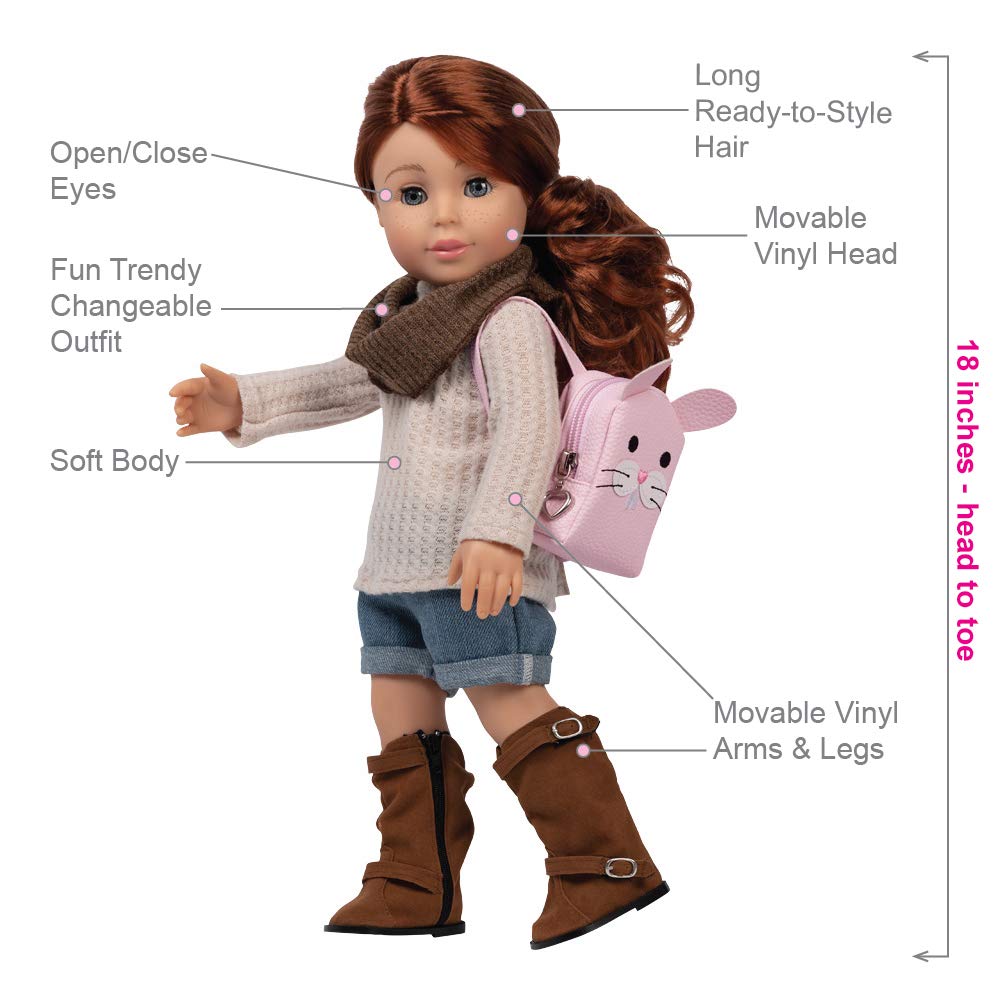 Adora Belle 18-inch Doll, Amazing Girls Sweater Weather Sam (Amazon Exclusive)