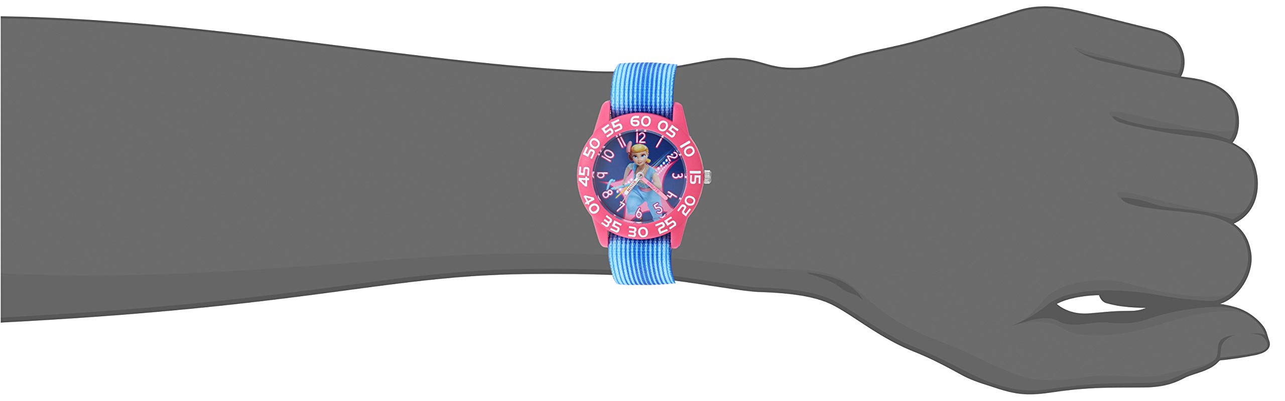Disney Toy Story Kids' Plastic Time Teacher Analog Quartz Nylon Strap Watch