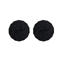 GIR: Get It Right Premium Silicone Round Lid, 4 Inches, Black, 2 Pack