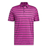 adidas Men's Two Color Stripe Golf Polo Shirt