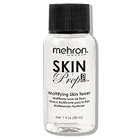 Mehron Makeup Skin Prep Pro Mattifying Skin Toner | Long Lasting Pre-Makeup Skin Primer (1 fl oz)