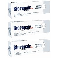 Biorepair Pro White Daily Toothpaste - 2.54 Fluid Ounces (75ml) Tubes (Pack of 3) [ Italian Import ]