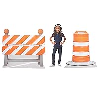 Construction Vbs Barricade Standups - Party Decor - 2 Pieces