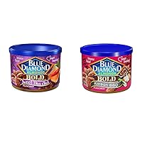 Blue Diamond Almonds, BOLD Pack Sweet Thai Chili and Korean BBQ Flavored Snack Nuts, 6 Ounce Cans