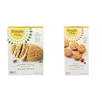 Simple Mills Almond Flour Baking Mix and Crunchy Cookies Bundle - Gluten Free, Plant Based