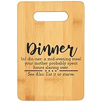 Dinner Definition Bamboo Cutting Board For Mom And Wife