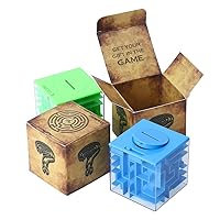 Money Maze Puzzle Box for Kids and Adults, Perfect Money Holder Maze Puzzle Gift Box (2pcs)