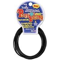 Pepperell Pony Bead Lacing 2mmX5yd, Black, 1 Count (Pack of 1)