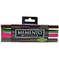 Tsukineko 4-Pack Dual-Ended Fade-Resistant and Water-Based Memento Markers, Gotta Have