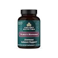 Ancient Nutrition Women's Hormones, Helps Reduce Stress, Supports Energy, Hormone Balance, Gluten Free, Paleo and Keto Friendly, 60 Capsules