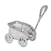 Adora Creative Rainbow Zig Zag Baby Doll Wagon for Fun and Educational Pretend Play, Doll Accessory That Fits Most Dolls and Stuffed Animals, Birthday Gift for Ages 3+