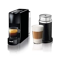 Nespresso Essenza Mini Espresso Machine by Breville with Milk Frother,20.3 fl oz, Piano Black