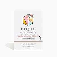 PIQUE BT Fountain Beauty Electrolyte Powder - Hydration Powder Packets with Hyaluronic Acid, Ceramides, Magnesium for Hydrated, Elastic Skin - No Added Sugar - 28 Single Serve Sticks (Pack of 1)