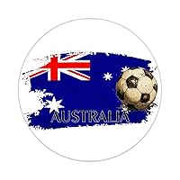 Australia Football Stickers 50 Pcs Unique Sports Vinyl Decal Sticker Patriotic Gift Durable Personalized Water Bottle Stickers Stickers for Water Bottles Laptop Phone Skateboard Cup 4inch