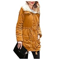 Long Winter Coats for Women 2023 Trendy Fleece Lined Fuzzy Puffy Lightweight Sherpa Jacket Fleece Jacket with Pockets