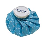 English-Style Ice Bag / Pack Cold Therapy to Reduce Swelling, Decrease Pain and Offer Cold Compression Relief from Bruises, Migraines, Aches, Swellings, Headaches and Fever, 9