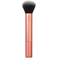 Everything Face Makeup Brush, Flawless Finish, Streak Free Makeup Application, For Foundation, & Powder Makeup Application, Fluffy Face Brush, Cruelty Free, 1 Count Orange