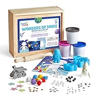 hand2mind Wonders of Space Sensory Activity Kit, Loose Parts Play Materials, Sensory Toys for Sensory Play, Fine Motor Skills Toys, Space Toys, Montessori Toys, Calm Down Corner, Wooden Storage Bin