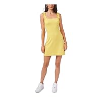 Ruffle Strap Cami Dress Citrus Yellow SM