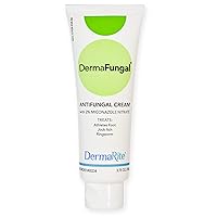 DermaFungal Antifungal Cream - Treats and Prevents Most Athlete’s Foot, Jock Itch, and Ringworm - 2% Miconazole Nitrate – 3.75 oz Tube